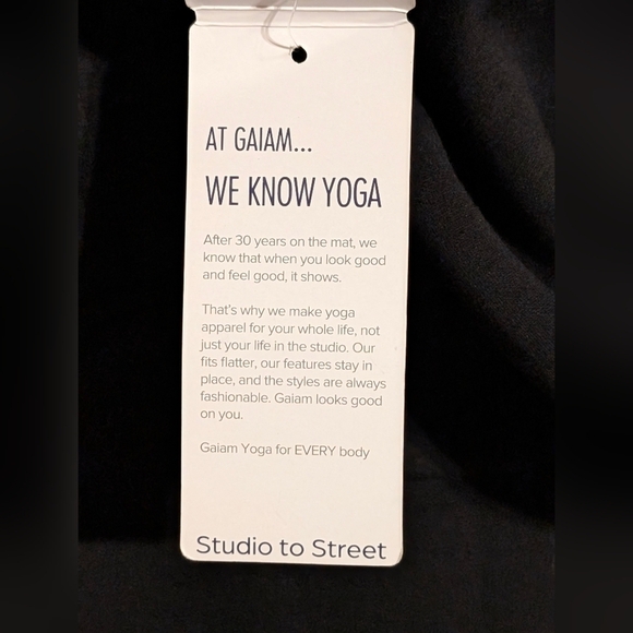 🧘‍♀️ GAIAM Hudson Scuba Popover 1/2 Zip Sweatshirt - Black - XL Women's 🧘‍♀️ - Picture 10 of 13